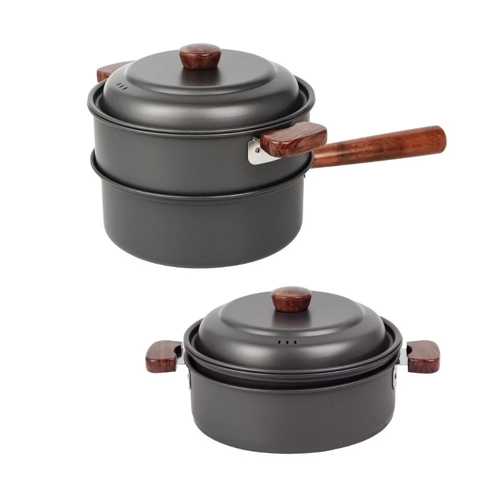 ชุดหม้อทำอาหารแคมป์ปิ้ง 3 ลิตร - Camping Cooking Pot With Lid บทวิจารณ์และราคา