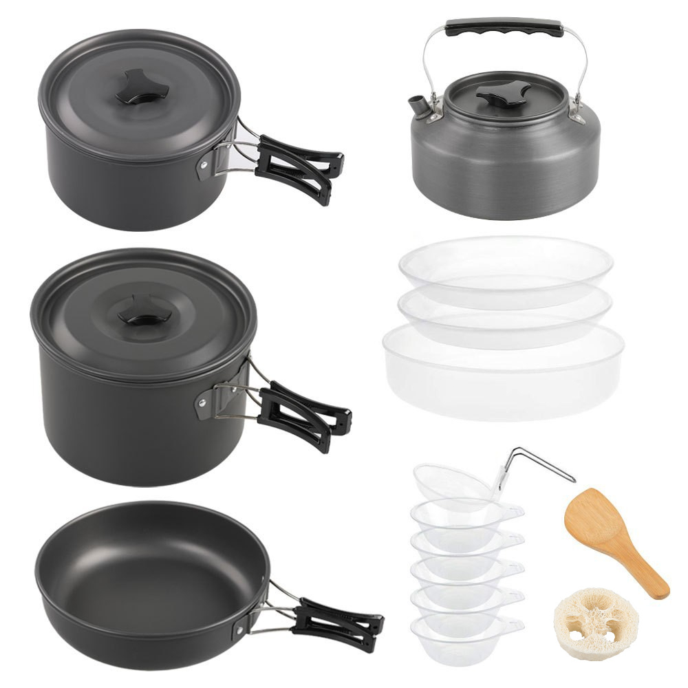 ชุดทำอาหารกลางแจ้งขนาดใหญ่, ชุ - Camping Cooking Pot Large บทวิจารณ์และราคา