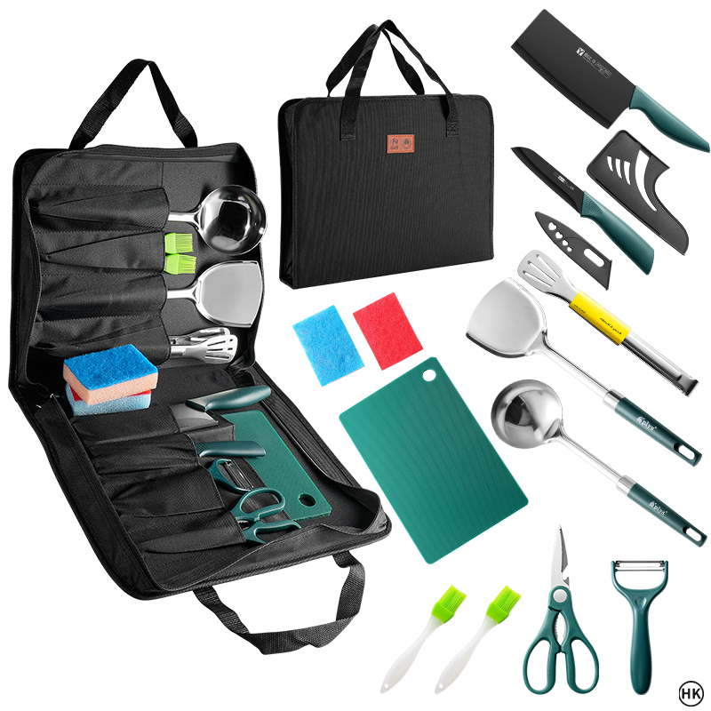 ชุดทําอาหารแคมป์ปิ้ง 13 ชิ้น อ - Camping Cooking Accessories Set บทวิจารณ์และราคา