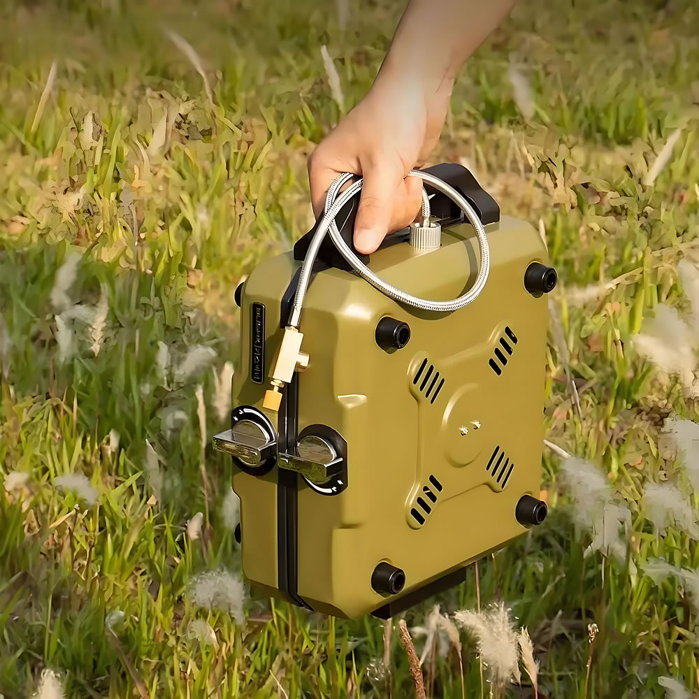 เตาแก๊สปิกนิกแบบพกพา หัวเตาคู่ - Camping Double Cooking Stove บทวิจารณ์และราคา