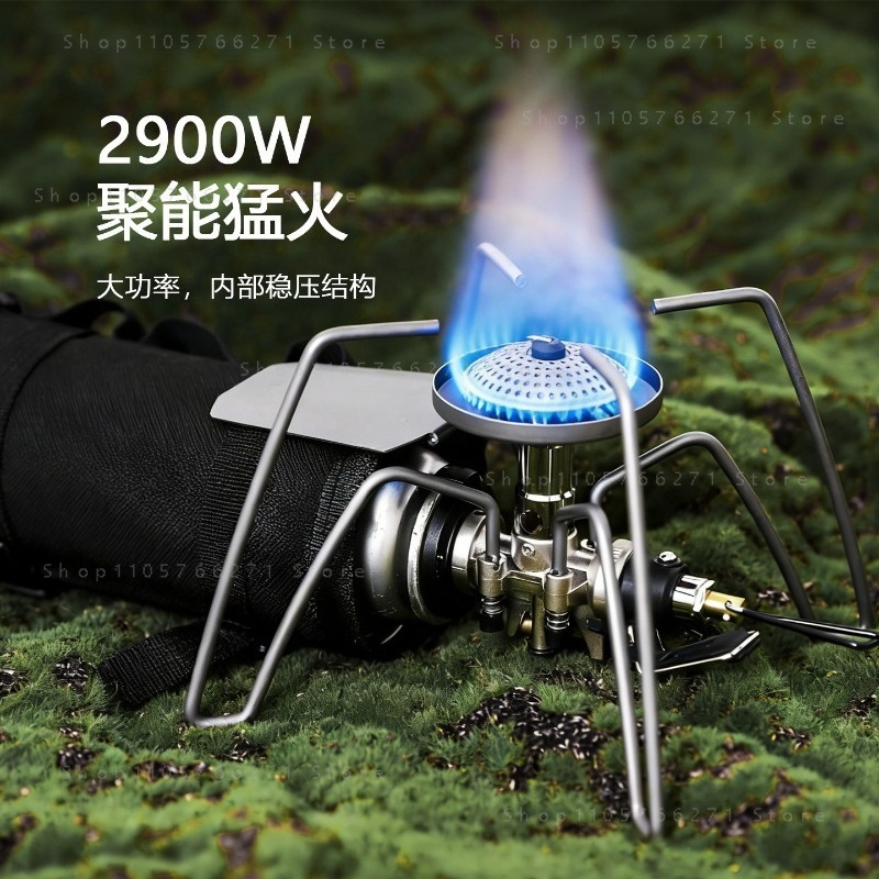 เตาแก๊สแบบพกพาพร้อมตัวปรับแรงด - Camping Cooking Burner บทวิจารณ์และราคา