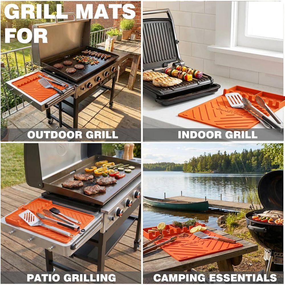 แผ่นรองย่างซิลิโคนหรืออุปกรณ์เ - Camping With Cooking บทวิจารณ์และราคา
