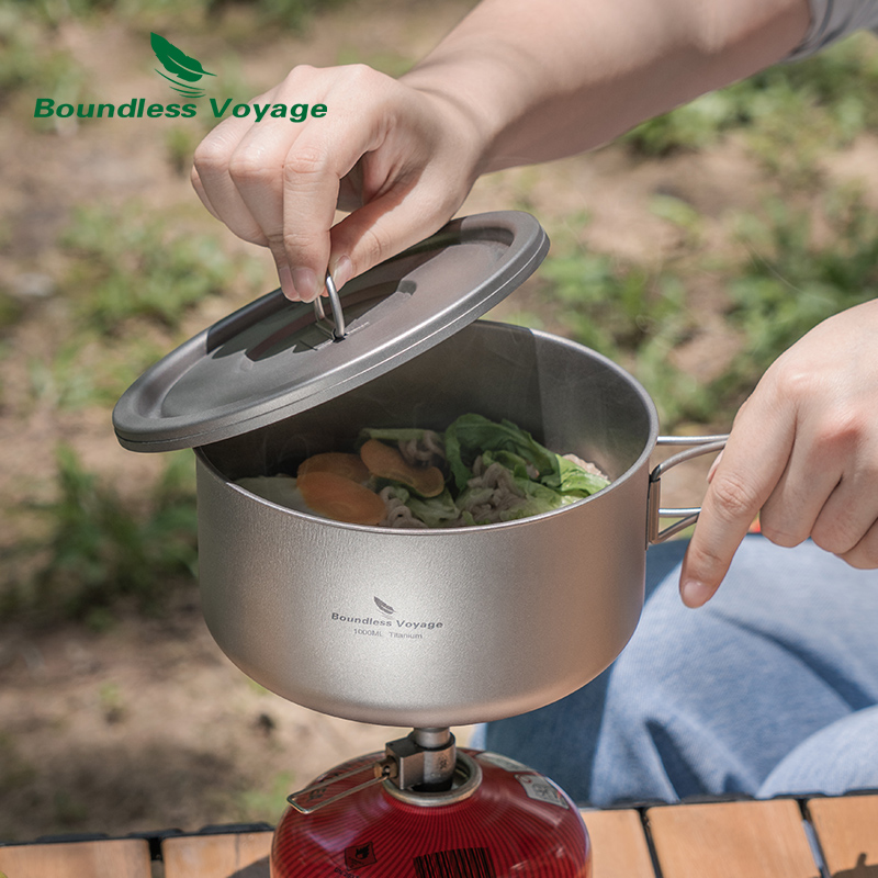 Boundless Voyage ไทเทเนียม Cam - Camping Cooking Tin บทวิจารณ์และราคา