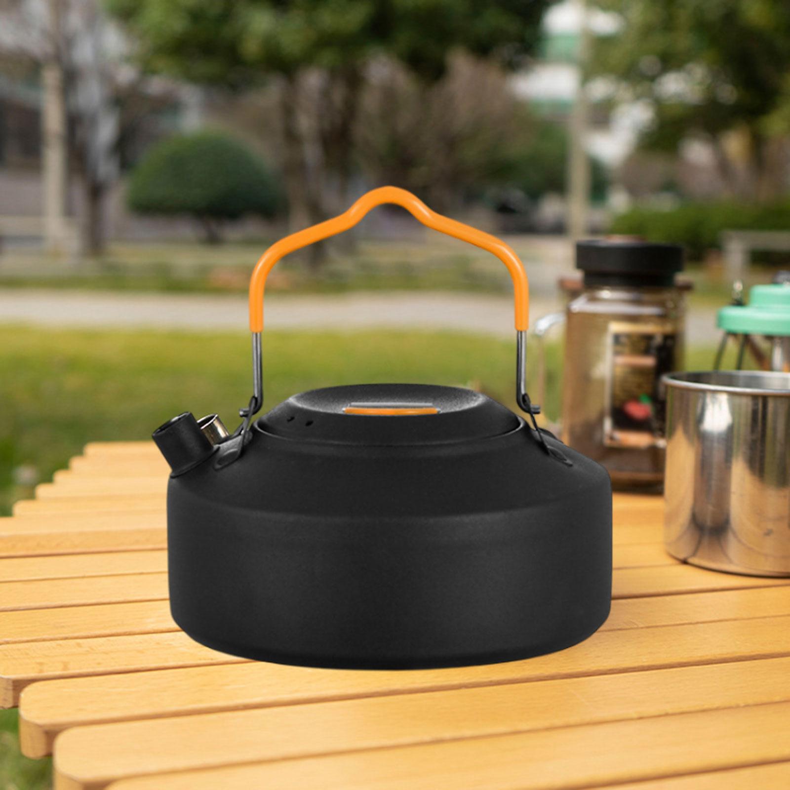 หม้อต้มกาแฟแบบพกพาสำหรับตั้งแค - Camping Cooking Pot With Lid บทวิจารณ์และราคา