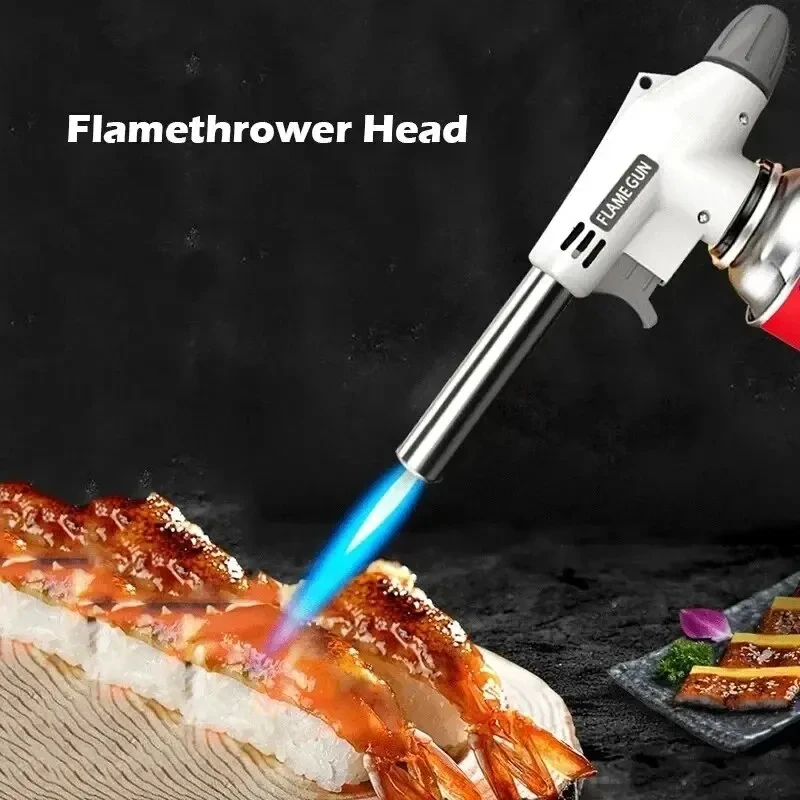 เปลวไฟแบบพกพาปืนมัลติฟังก์ชั่บ - Camping Cooking Torch บทวิจารณ์และราคา