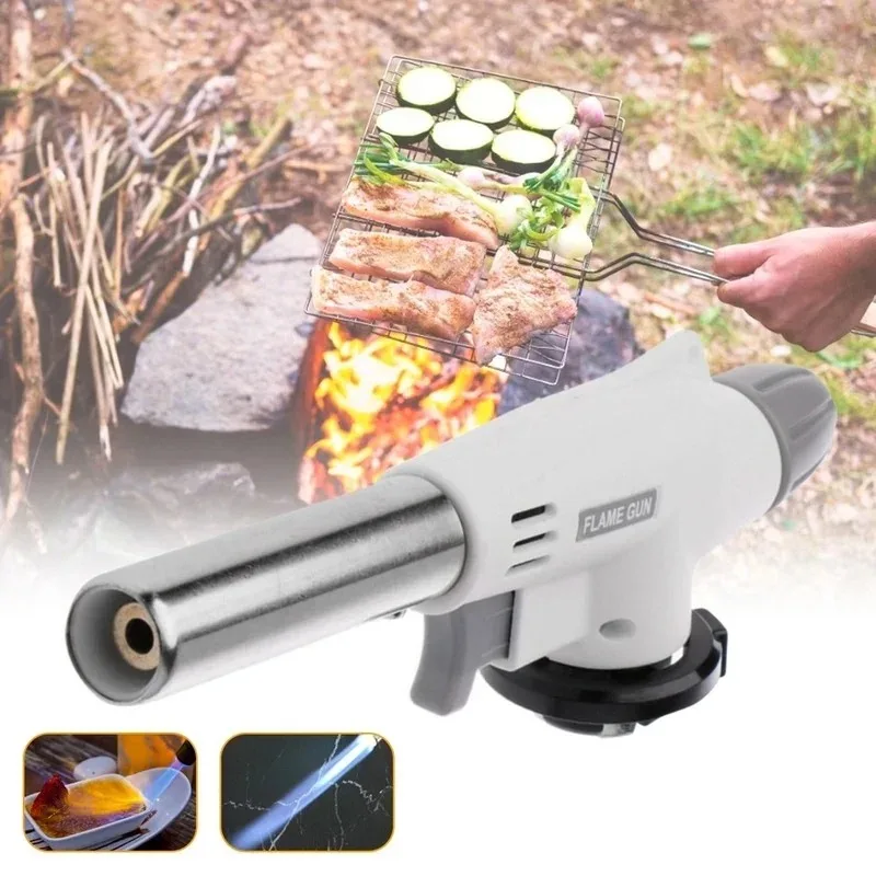 เปลวไฟแบบพกพาปืนมัลติฟังก์ชั่บ - Camping Cooking Torch บทวิจารณ์และราคา