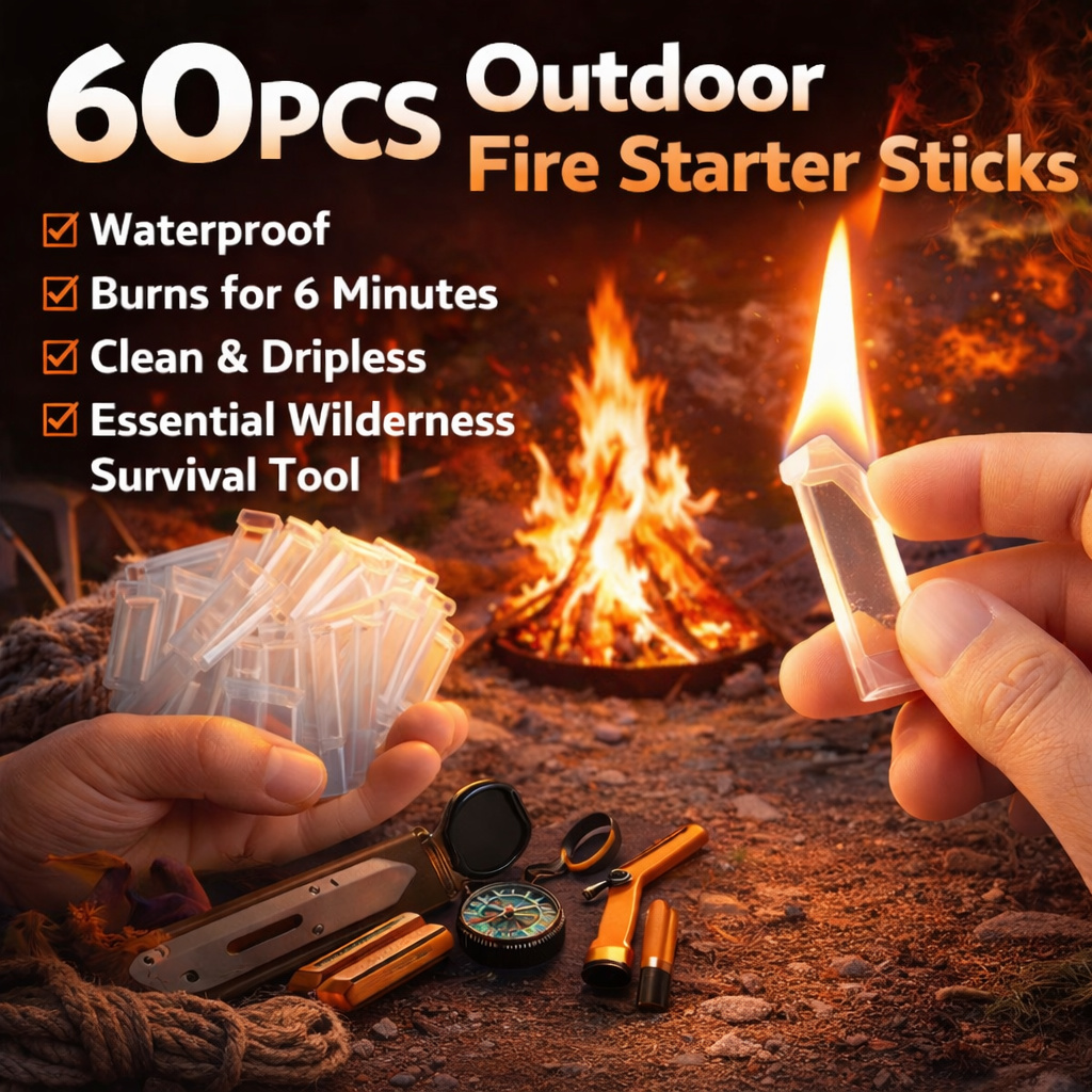 แท่งจุดไฟกันน้ำ 60 ชิ้น สำหรับ - Camping Cooking Fire บทวิจารณ์และราคา