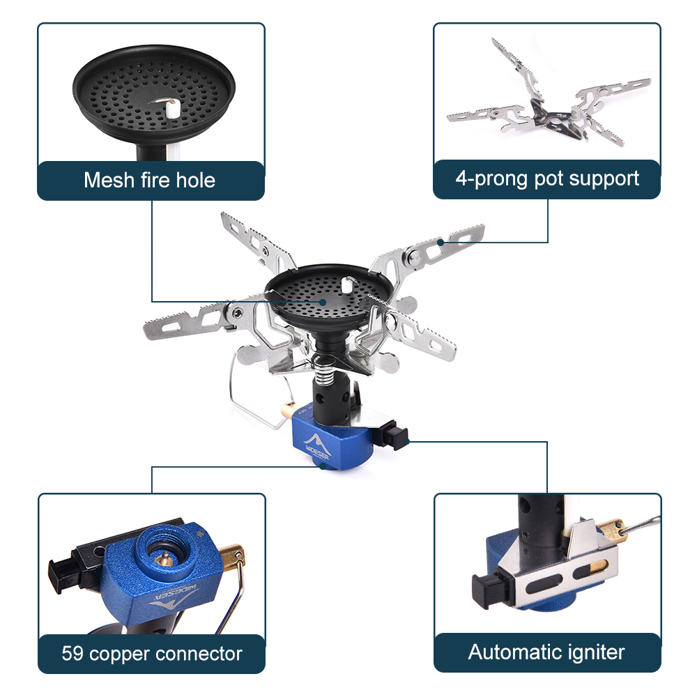 เตาแก๊สปิกนิกสำหรับตั้งแคมป์กล - Camping Cooking Burner บทวิจารณ์และราคา