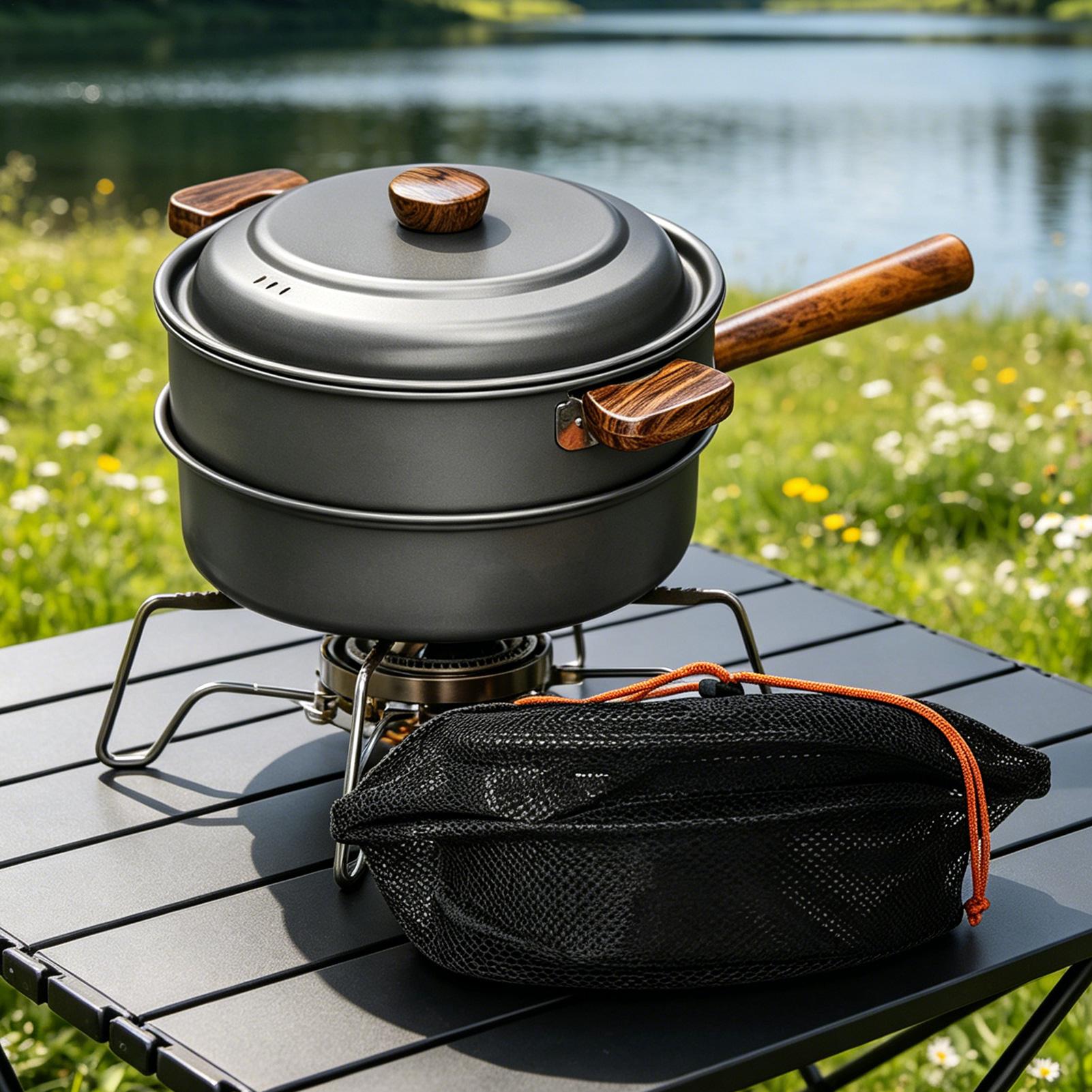 หม้อสำหรับแบ็คแพ็คแบบสองชั้นพร - Camping Double Cooking Stove บทวิจารณ์และราคา