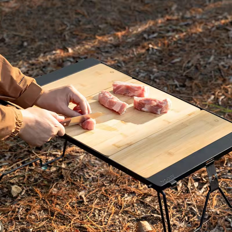 เขียงไม้ไผ่สองด้าน น้ำหนักเบา  - Camping Double Cooking Stove บทวิจารณ์และราคา
