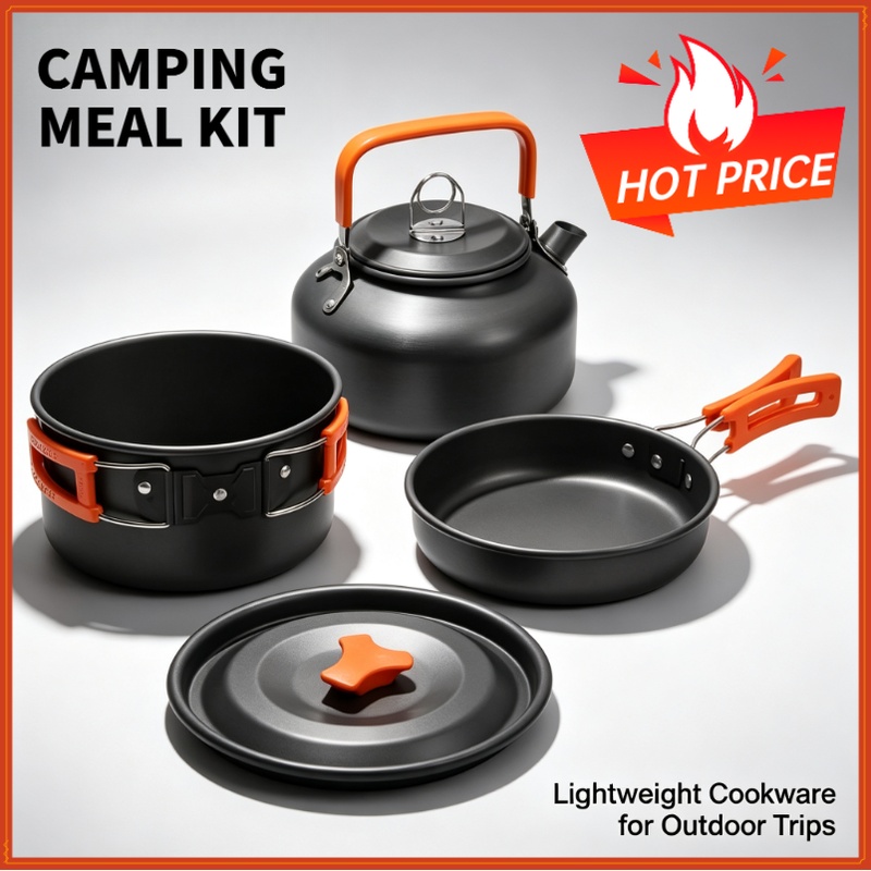 ชุดอุปกรณ์ทำอาหารสำหรับตั้งแคม - Camping Cooking Accessories Set บทวิจารณ์และราคา