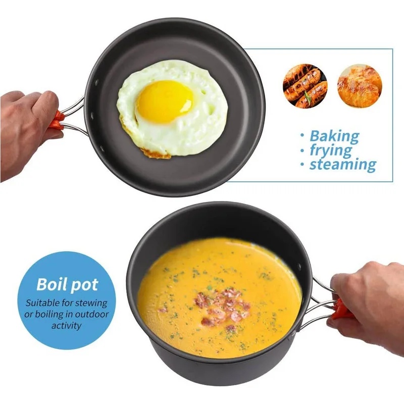 ชุดอุปกรณ์ทำอาหารสำหรับตั้งแคม - Camping Cooking Accessories Set บทวิจารณ์และราคา
